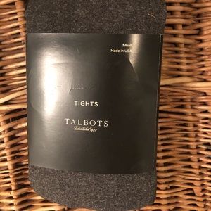 Talbots heather gray tights